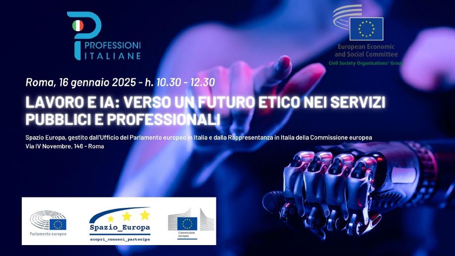 Professioni Italiane, AI e un futuro etico per i servizi pubblici e professionali